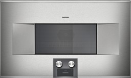 Zeige Details für Gaggenau Mikrowellen-Backofen BM484110 Serie 400 Edelstahl hinterlegte Vollglastür Breite 76 cm Rechtsanschlag Bedienung unten Bild von Gaggenau Mikrowellen-Backofen BM484110 Serie 400 Edelstahl hinterlegte Vollglastür Breite 76 cm Rechtsanschlag Bedienung unten