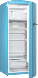 Bild von Sibir OT 274 BB Oldtimer Kühlschrank freistehend Baby Blue rechts, 509215