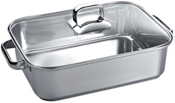 Zeige Details für Bosch HEZ390011 Multibräter aus Edelstahl mit Glasdeckel 308 mm Bild von Bosch HEZ390011 Multibräter aus Edelstahl mit Glasdeckel 308 mm