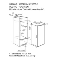 Bild von Electrolux IK2065SL Kühlschrank Einbau 122.4 cm, 933033333
