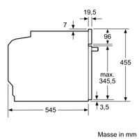 Bild von Bosch COA565GS0 Serie 6 Einbau Kompakt Mikrowelle mit Dampffunktion 60 x 45 cm Edelstahl