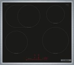 Zeige Details für Bosch PIF645HB1E Serie 6 Induktionskochfeld 60 cm Schwarz, Mit Rahmen aufliegend Bild von Bosch PIF645HB1E Serie 6 Induktionskochfeld 60 cm Schwarz, Mit Rahmen aufliegend