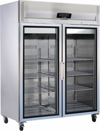 Zeige Details für FORS GCV 14000 GES Gastronomie-Kühlschrank, doppelte Glastür, Edelstahl, GN 2/1 Bandung links fest/rechts fest Edelstahl Bild von FORS GCV 14000 GES Gastronomie-Kühlschrank, doppelte Glastür, Edelstahl, GN 2/1 Bandung links fest/rechts fest Edelstahl