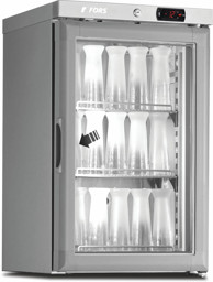 Zeige Details für FORS CFS 50 GES Chiller für Gläser, Glastür, Bandung rechts fest Edelstahl Bild von FORS CFS 50 GES Chiller für Gläser, Glastür, Bandung rechts fest Edelstahl