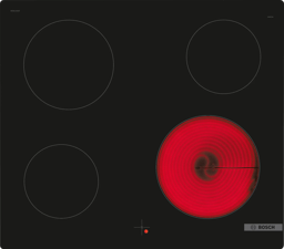 Zeige Details für Bosch NKE611GA2E Serie 4, Elektrokochfeld, 60 cm, Kochfeld Herd gesteuert, Schwarz, Rahmenlos aufliegend Bild von Bosch NKE611GA2E Serie 4, Elektrokochfeld, 60 cm, Kochfeld Herd gesteuert, Schwarz, Rahmenlos aufliegend