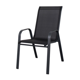 Zeige Details für CONTINI Gartenstuhl Aurora, schwarz Bild von CONTINI Gartenstuhl Aurora, schwarz