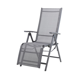 Zeige Details für CONTINI Relaxliegestuhl anthrazit Bild von CONTINI Relaxliegestuhl anthrazit