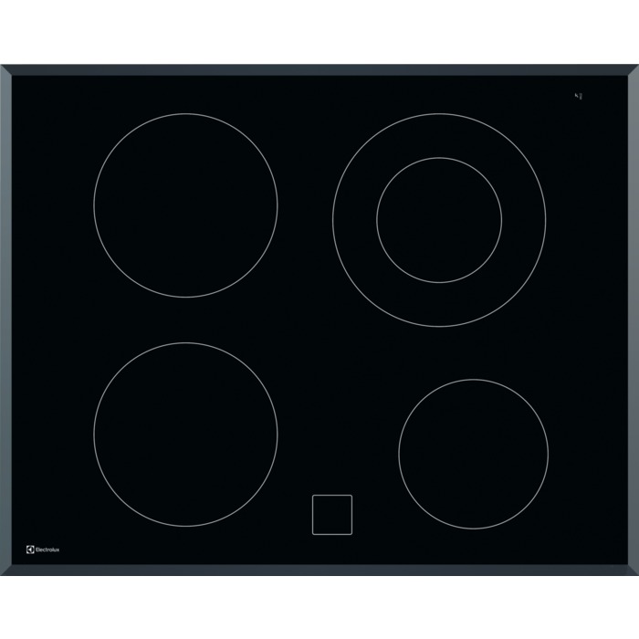 Bild von ELECTROLUX GK65PF, Glaskeramik-Kochfeld, Chrom, Rahmenart: Facettenschliff, 949596657