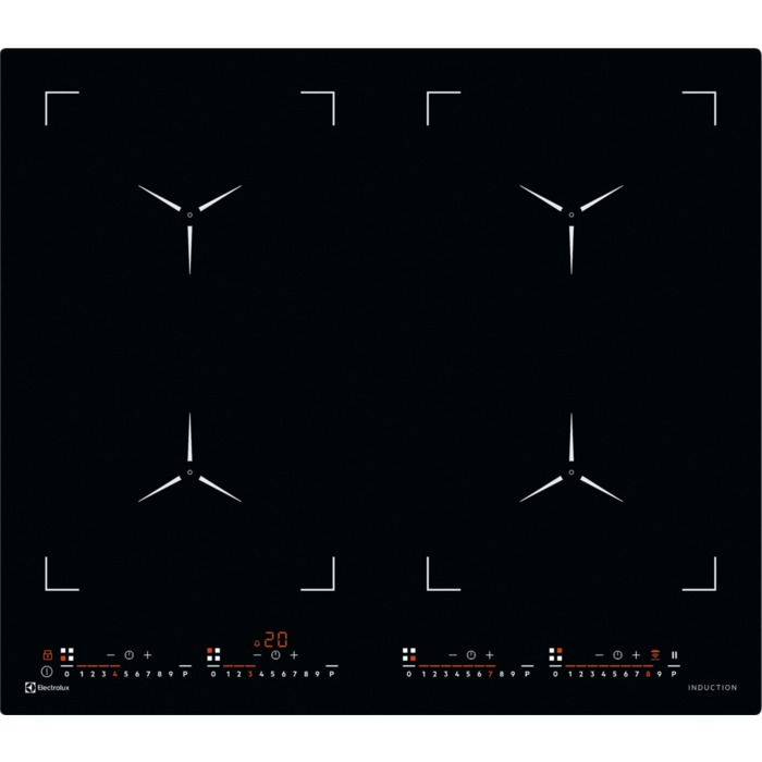 Bild von ELECTROLUX GK58TSILO, Induktions-Kochfeld, Schwarz, Rahmenart: Rahmenlos, 949596678