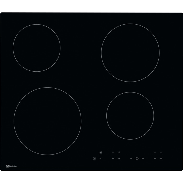 Bild von ELECTROLUX GK58TCO, Glaskeramik-Kochfeld, Schwarz, 949492653