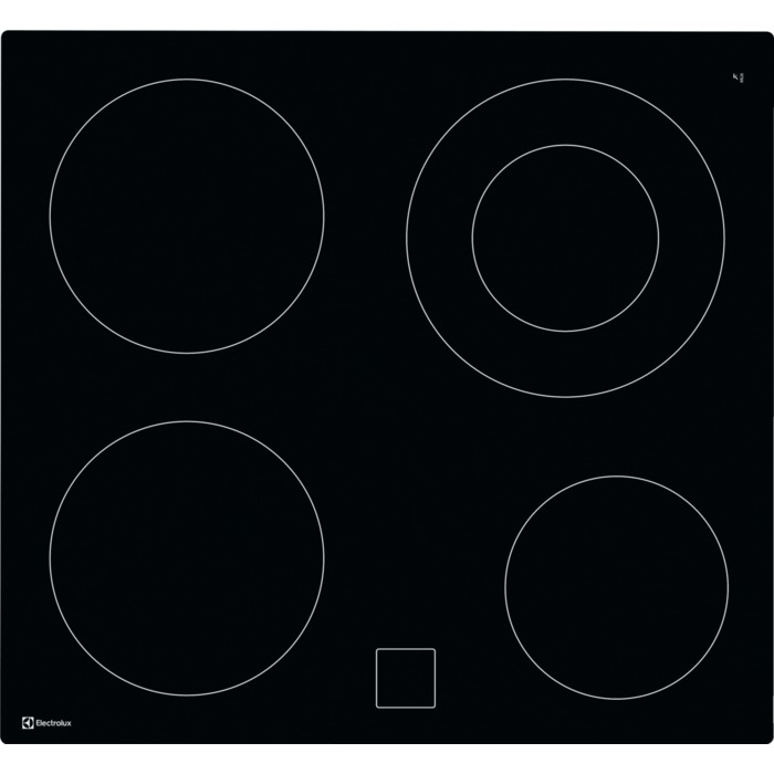 Bild von ELECTROLUX GK56PO, Glaskeramik-Kochfeld, Schwarz, 949596661