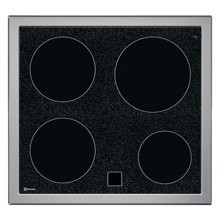 Bild von ELECTROLUX GK56PLCN, Glaskeramik-Kochfeld, Chrom, Rahmenart: Übermassrahmen, 949596665