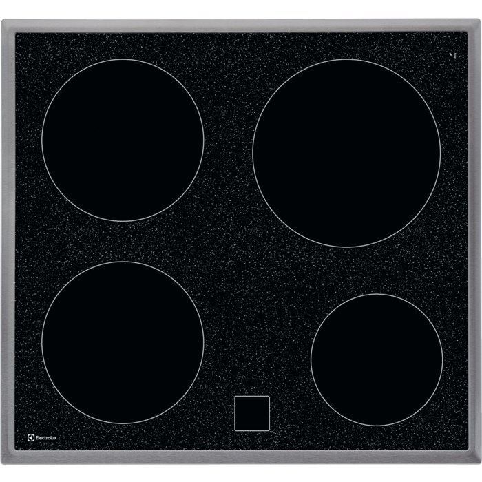 Bild von ELECTROLUX GK56CN, Glaskeramik-Kochfeld, Chrom, Rahmenart: Normal, 949596666