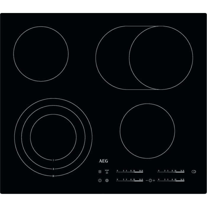 Bild von AEG  KFA58DO Glaskeramik-Kochfeld 60 cm mit DIRECT-CONTROL Bedienung, ohne Rahmen, 949492643