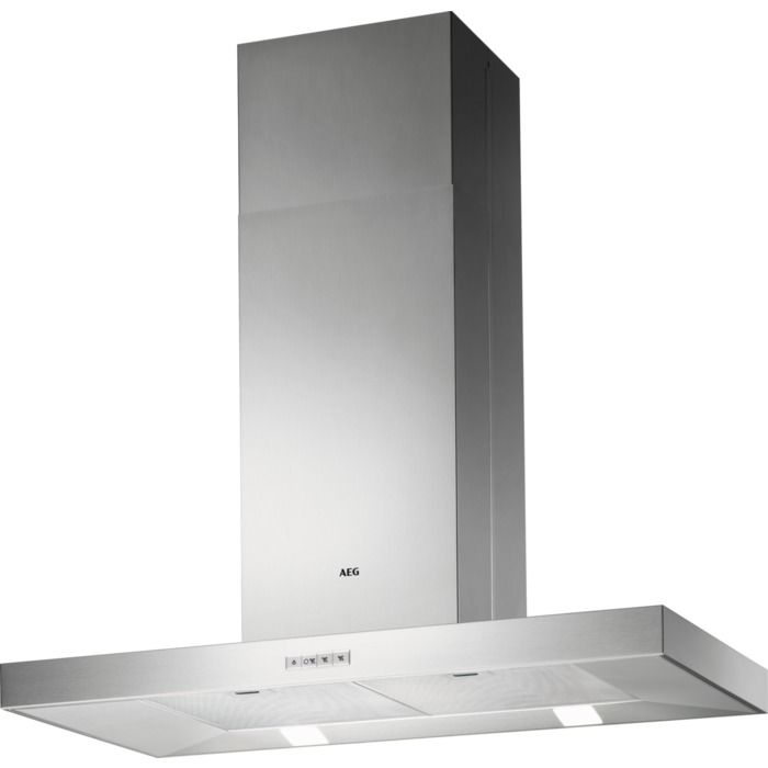 Bild von AEG AIH9816AM Inselhaube 90 cm Abluft Umluft Chrom, 942150688
