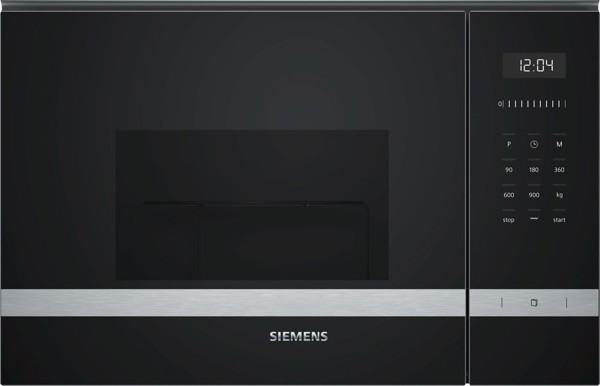 Bild von Siemens BE555LMS0 iQ500 Einbau-Mikrowelle Edelstahl 59 x 38 cm
