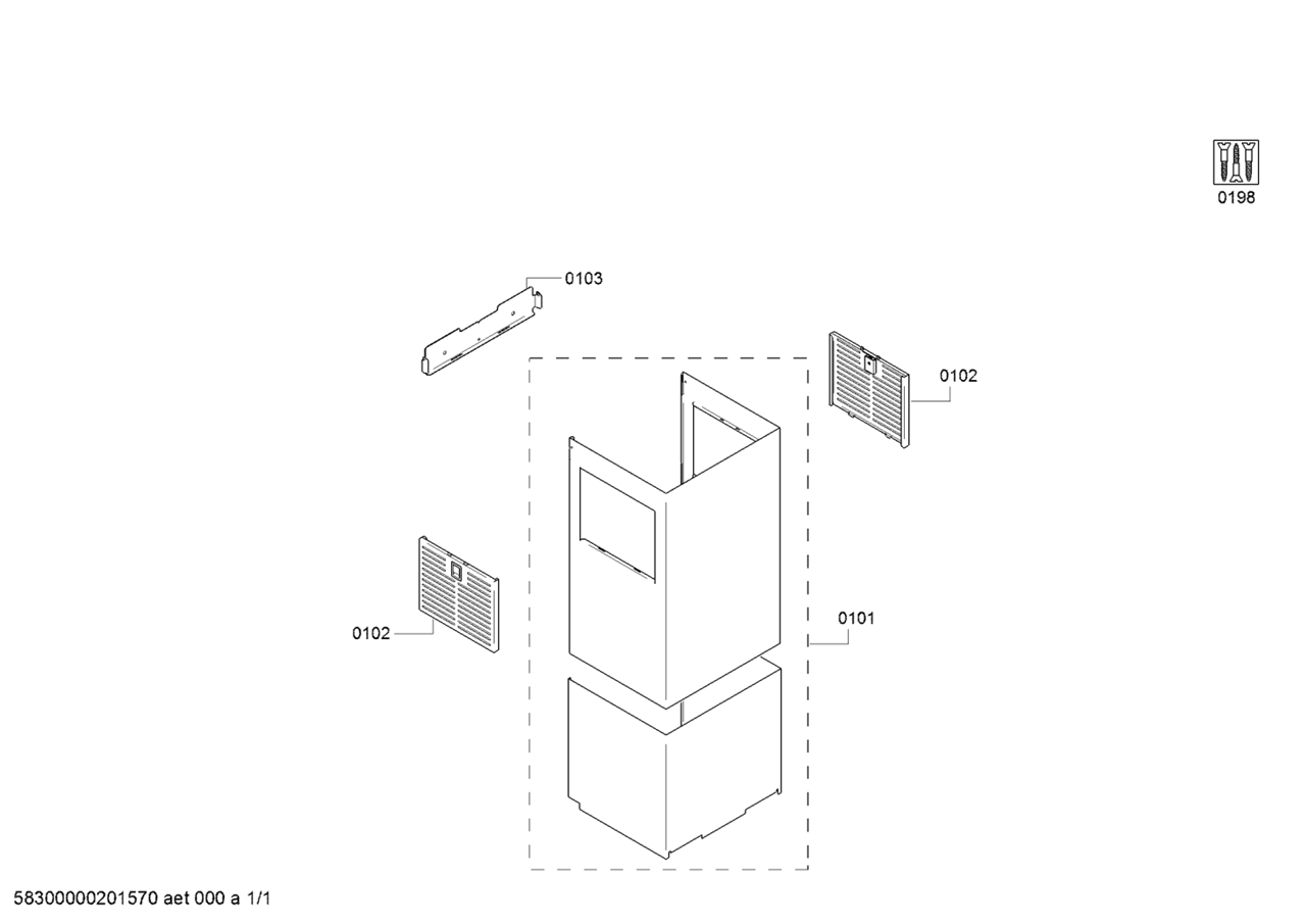 Bild von Gaggenau Abluftkamin Edelstahl, AD442012, 4242006246679