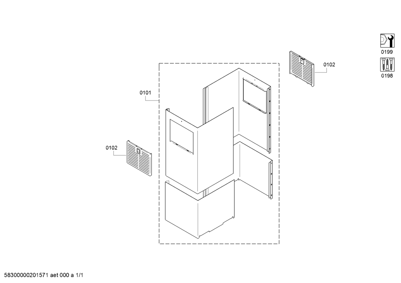 Bild von Gaggenau Umluftkamin Edelstahl inkl. Montageturm, AD442116, 4242006246891