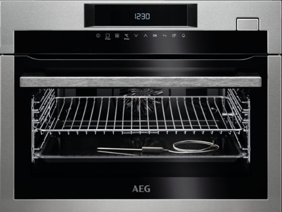 Bild von AEG BO4GESKM Multifunktionsofen Einbau Steam Grill Chom 45 cm, 944066659