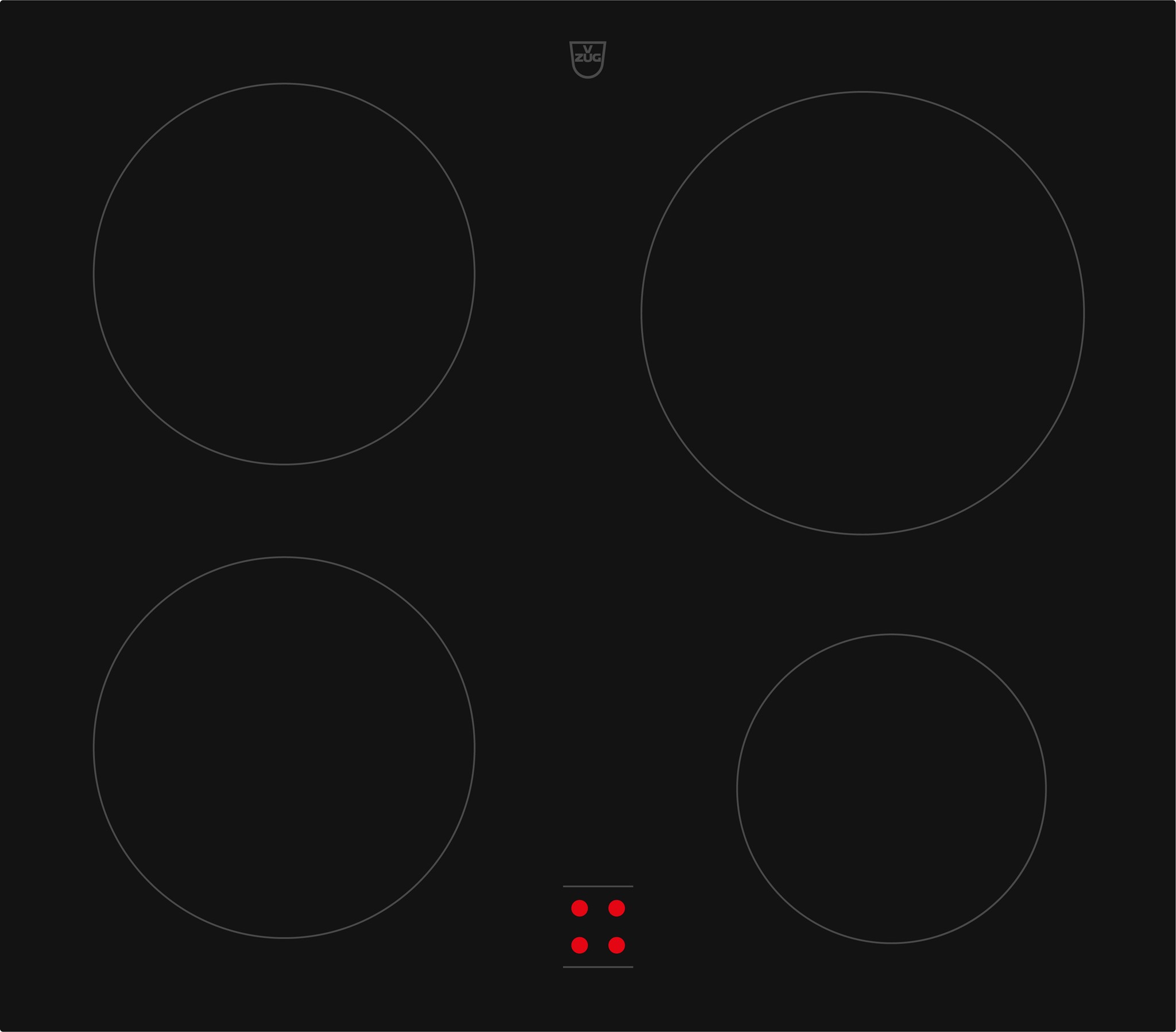 Bild von V-ZUG Glaskeramikkochfeld CookTop V400, 3112200003