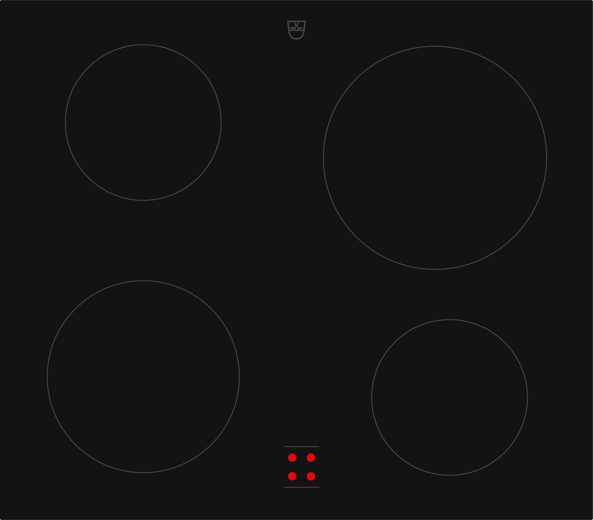 Bild von V-ZUG Glaskeramikkochfeld CookTop V400, 3111800002