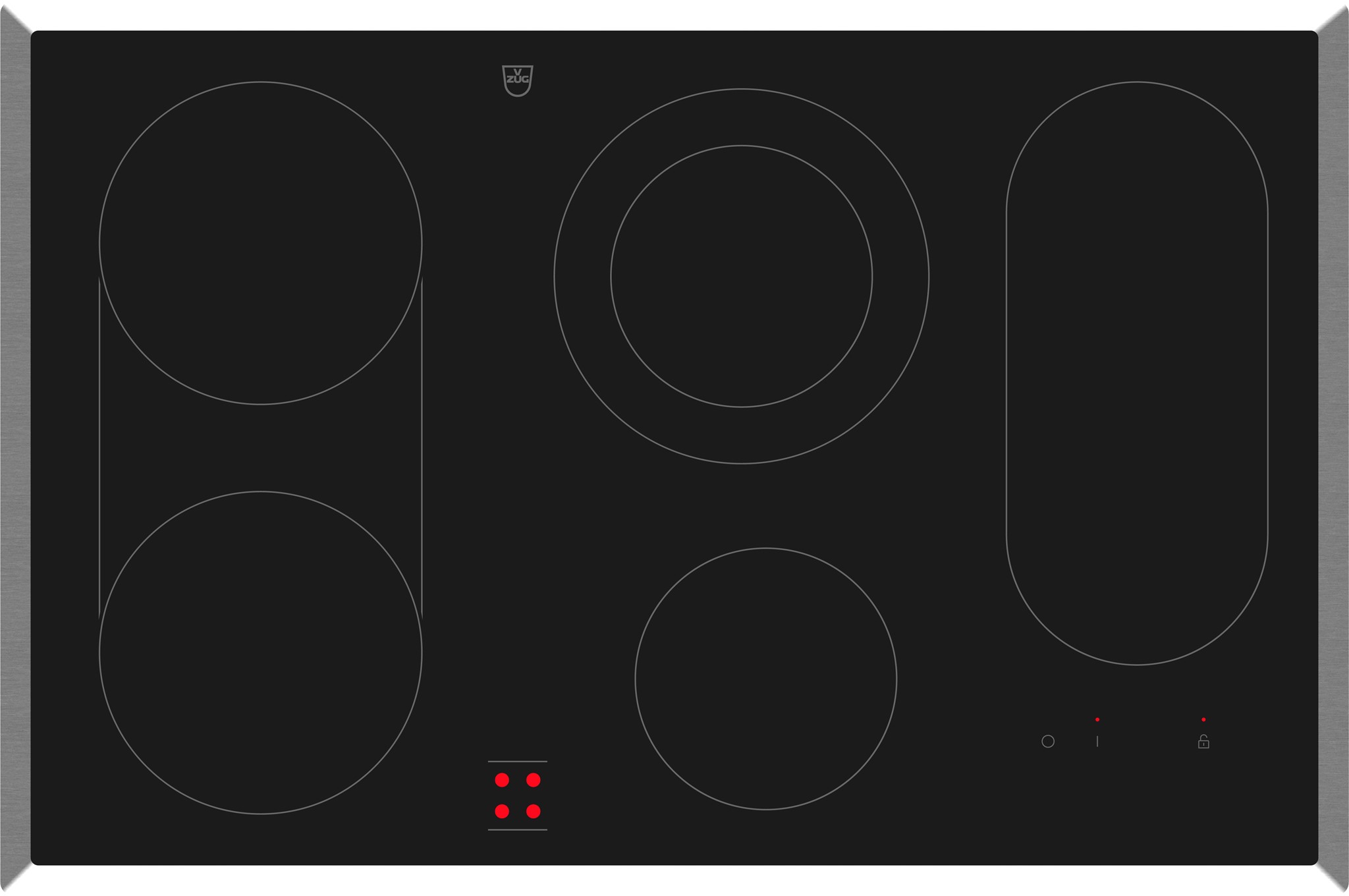 Bild von V-ZUG Glaskeramikkochfeld CookTop V600, 3112000001