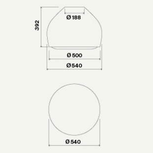 Bild von FALMEC SOPHIE ISOLA 54 ME CircleTech OTTONE  Messing