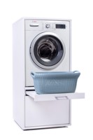 Bild von ADAGO Home WSCS1462 Waschmaschinenschrank mit Ausziehbrett, 145 cm hoch, WSCS1462