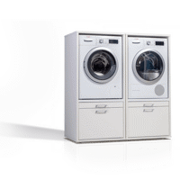 Bild von ADAGO Home 2xWSCS1462 Waschmaschinenschrank mit Ausziehbrett, 145 cm hoch