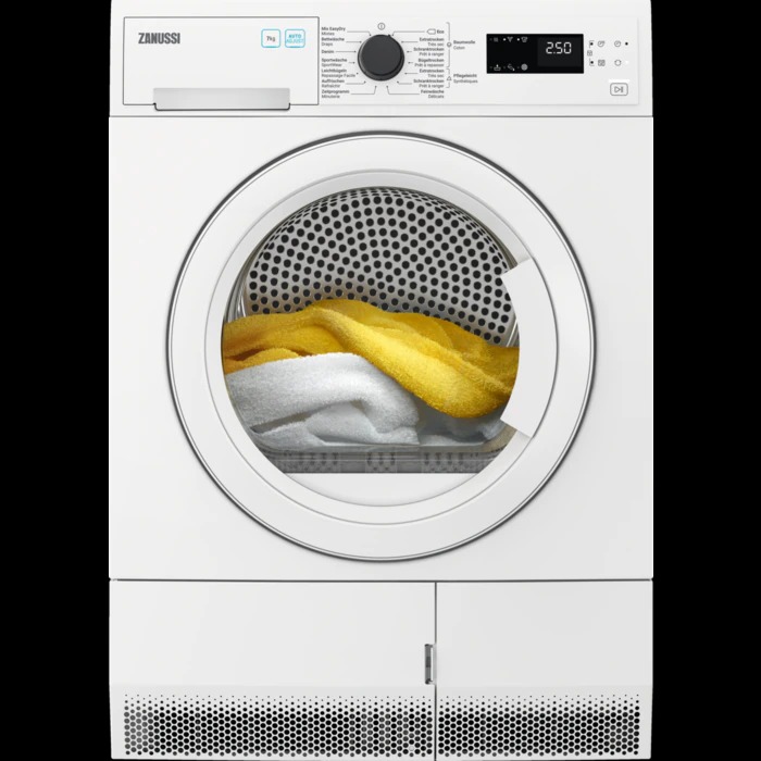 Bild von Zanussi THE7201 Frontlader Freistehend links Energieeffizienz A++ Weiss 