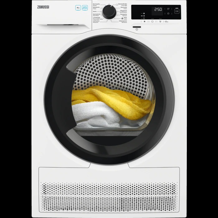 Bild von Zanussi THE8301 Frontlader Freistehend links Energieeffizienz A+++ Weiss 