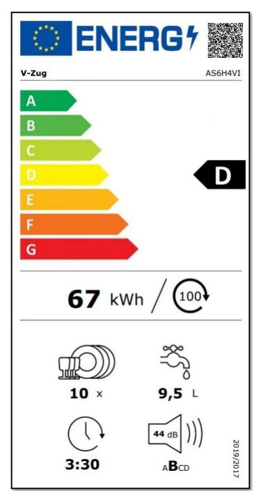 Bild von V-ZUG AdorinaSpülen V600 VS, 4114100000