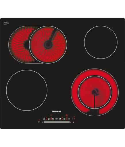Bild von Siemens ET601FNP1C iQ300 Elektrokochfeld 60 cm Schwarz
