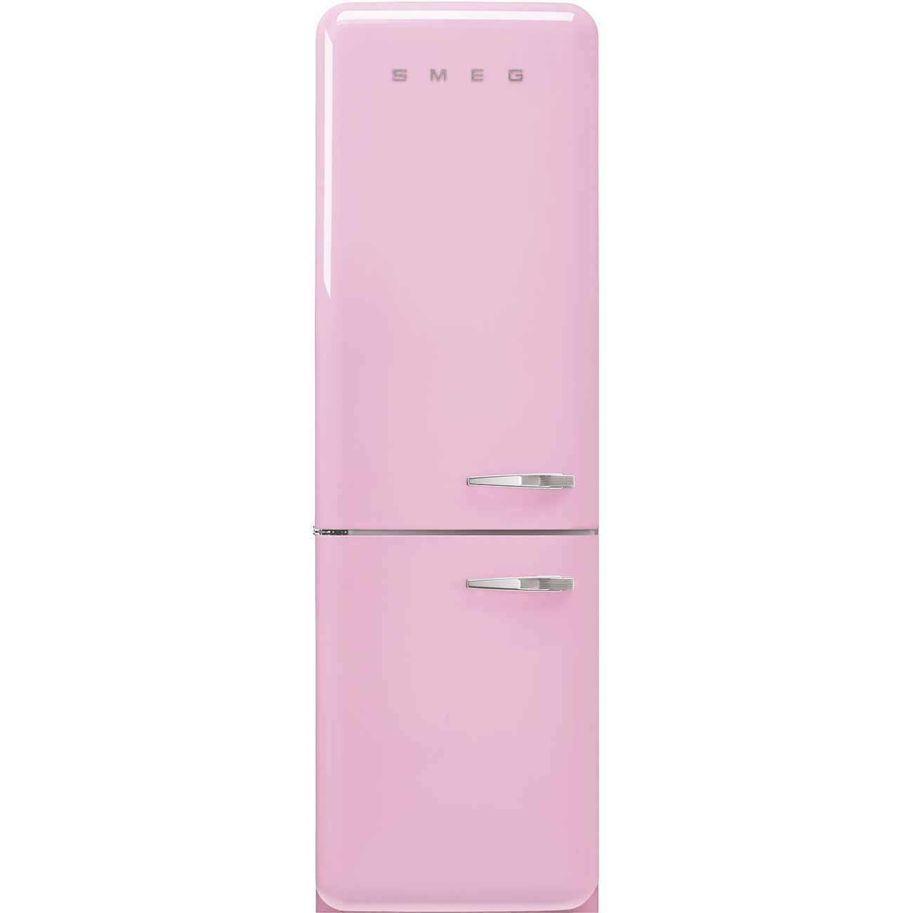 Bild von Smeg FAB32LPK5 Kühlschrank 50's  Kühl-/Gefrierkombination RETRO STYLE PINK CADILLAC No Frost freistehend 50`s Links