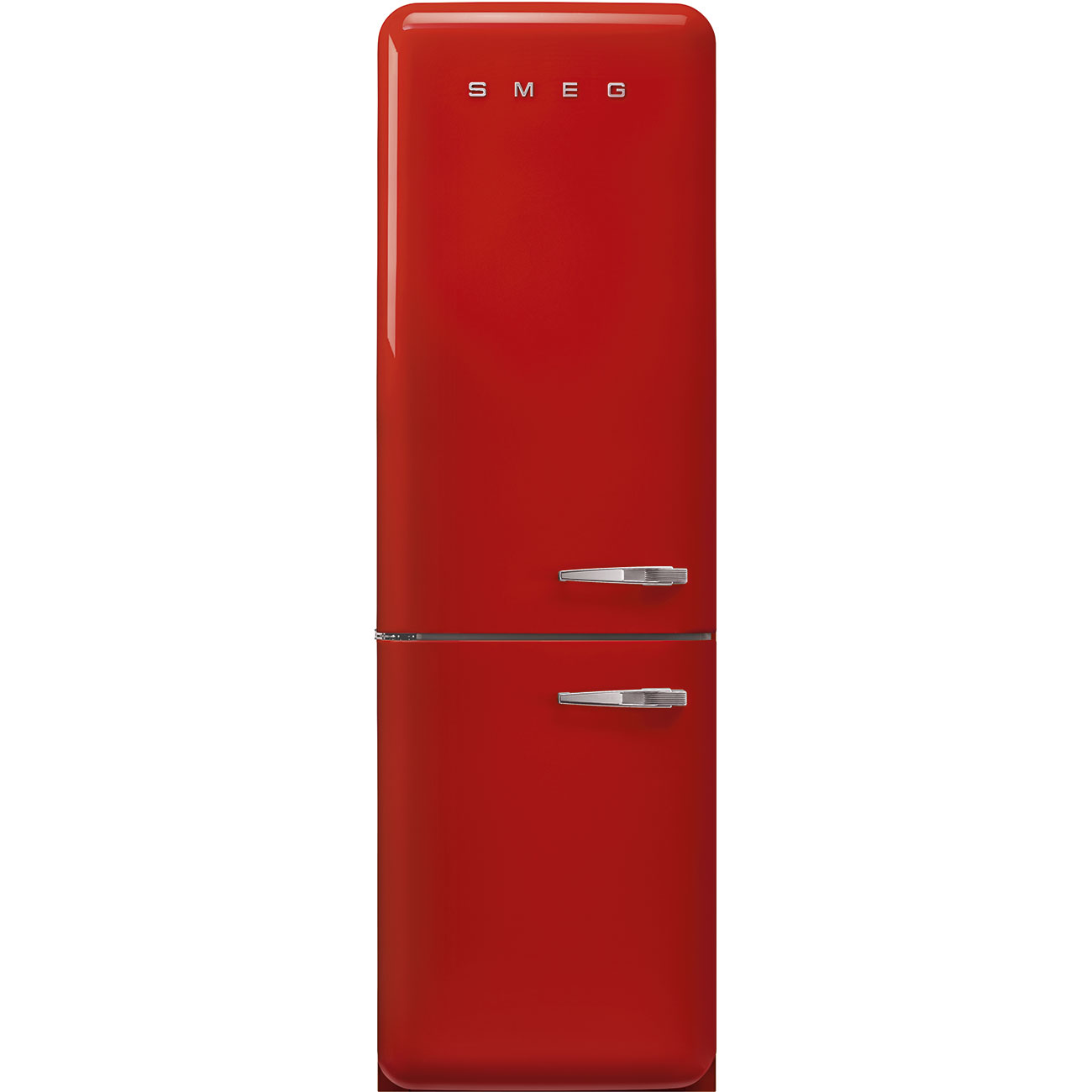 Bild von Smeg FAB32LRD5 Kühlschrank 50's Kühl/Gefrierkombination RETRO STYLE ROT No Frost, freistehend Links