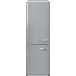 Bild von Smeg FAB32LSV5 Kühlschrank 50's  Kühl-/Gefrierkombination RETRO STYLE SILBER No Frost freistehend Links