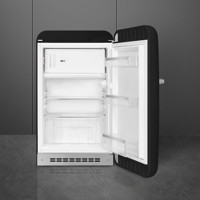Bild von Smeg FAB10RBL5 Kühlschrank 50's RETRO STYLE SCHWARZ freistehend Rechts