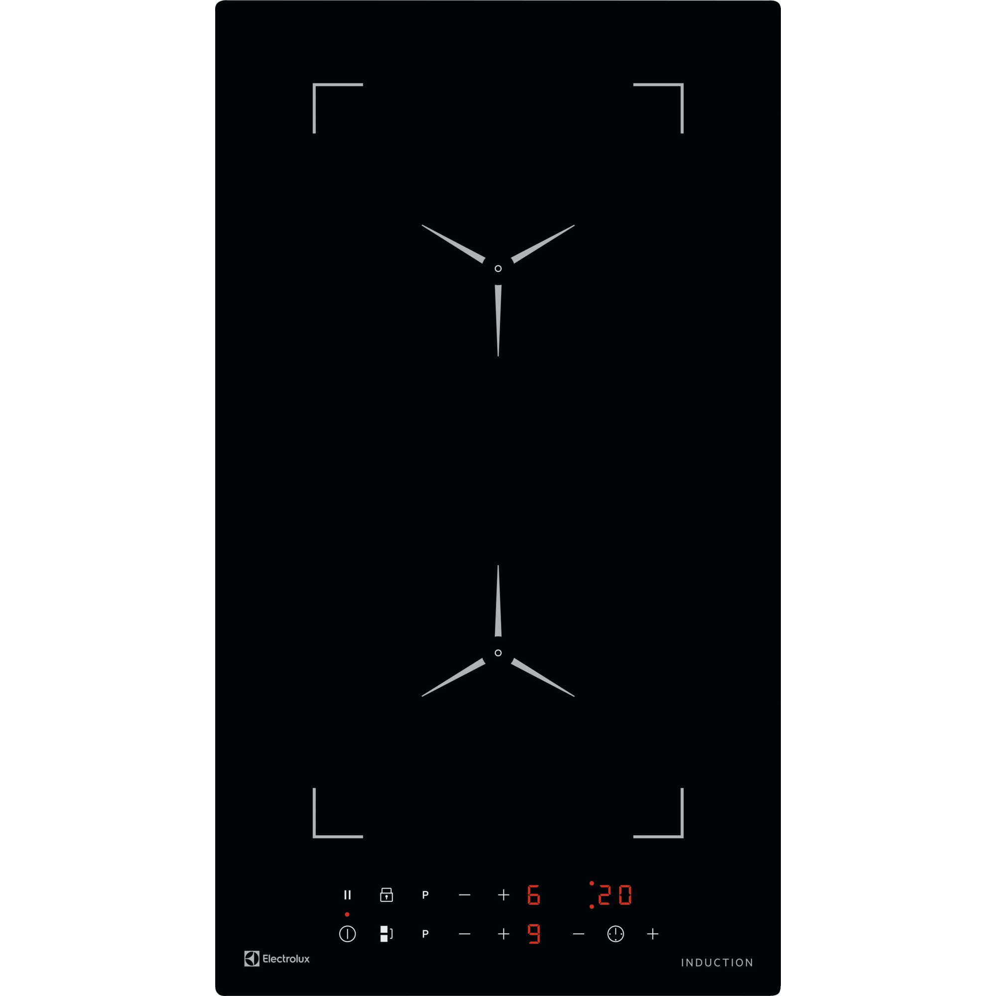 Bild von Electrolux GK29TCIO 949 492 564 Induktions-Kochfeld Domino 29 cm Schwarz