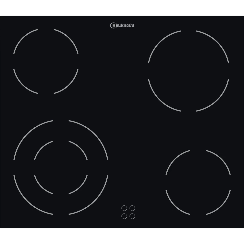 Bild von Bauknecht EKS 3481 IN-1 Elektro-Kochfeld schwarz Einbaumodell 60 cm Euro-Norm, 869991014700