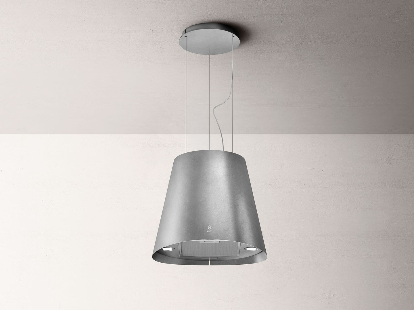 Bild von ELICA PRF0147730B JUNO URBAN ZINC/F/50 Inselhaube Gusseisenoptik Metall, Zinkop Metall