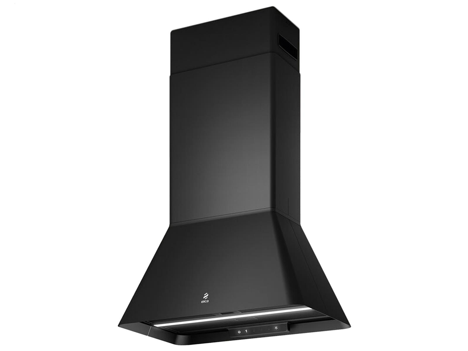 Bild von ELICA PRF0164784 IKONA BL MAT/A/60 Inselhaube Schwarz mit Soft Touch - Effekt