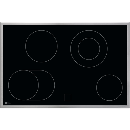Bild von ELECTROLUX GK78CCN, Glaskeramik-Kochfeld, Chrom, Rahmenart: Normal, 949596656
