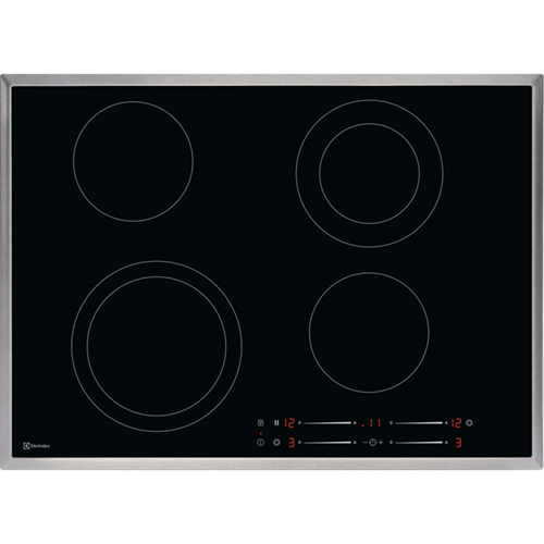 Bild von ELECTROLUX GK69TSCN, Glaskeramik-Kochfeld, Chrom, Rahmenart: Normal, 949599181