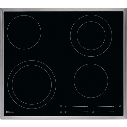 Bild von ELECTROLUX GK58TSCN, Glaskeramik-Kochfeld, Chrom, Rahmenart: Normal, 949492651