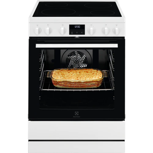 Bild von Electrolux FEH6LV602 Freistehender Herd - Glaskeramik Elektrisch 596 mm Weiss