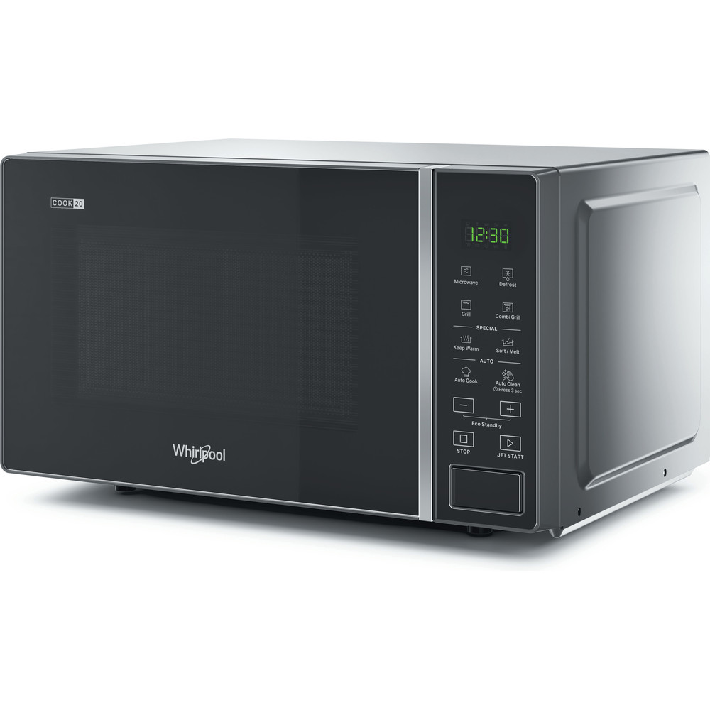 Bild von Whirlpool MWP 203 SB CH Mikrowelle silber/schwarz Standmodell