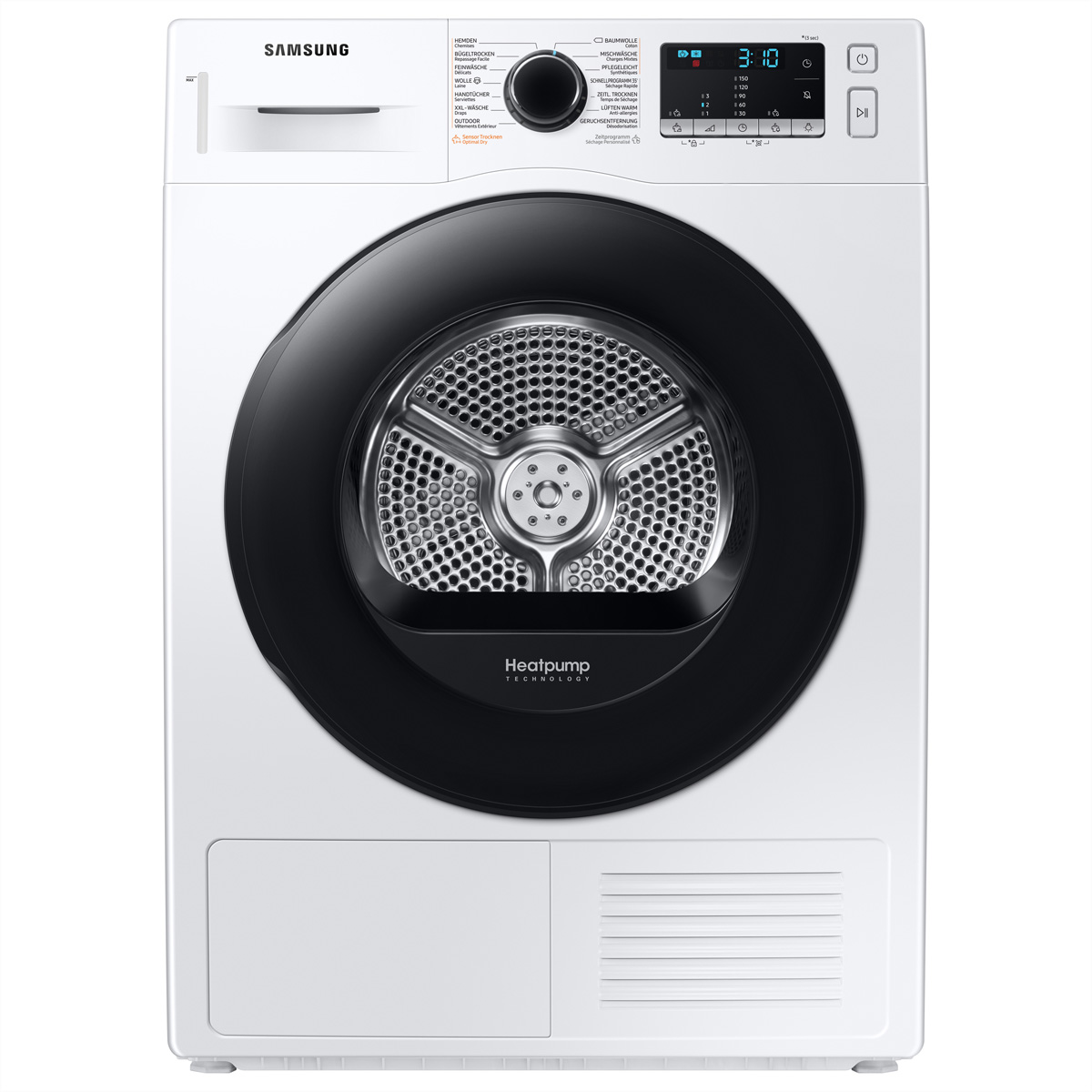 Bild von Samsung DV90TA240AE/WS Wäschetrockner DV5000, 9kg Carved Black