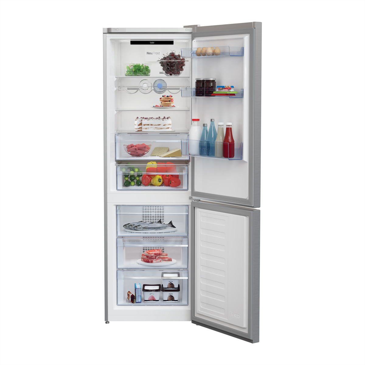 Bild von Beko KG366E60XBC Kühl/Gefrierkombination NoFrost 324l HarvestFresh silber