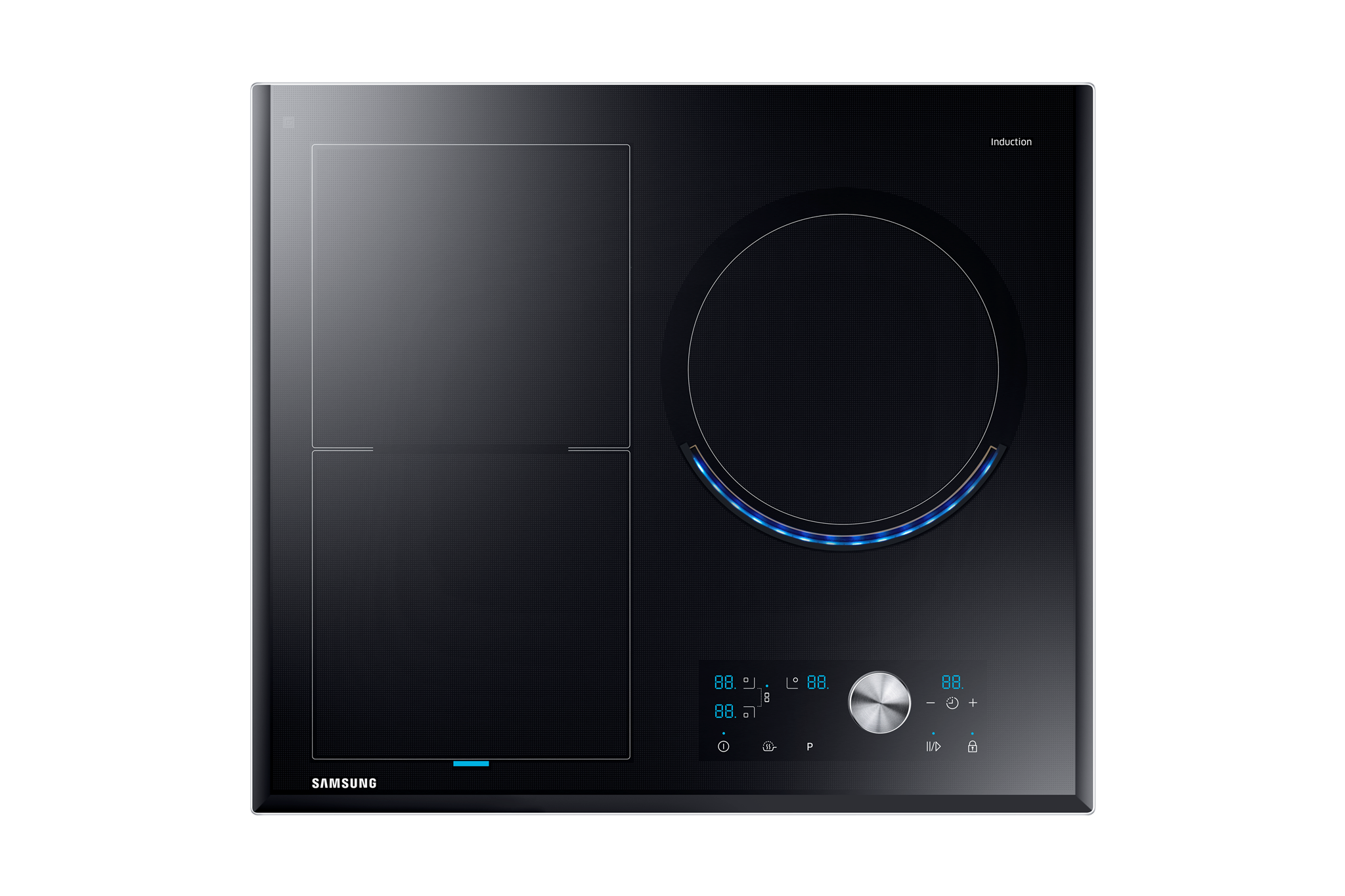 Bild von Samsung NZ9900 Induktionskochfeld 60cm, CHEF Collection, 3 Kochzonen (flexibel)