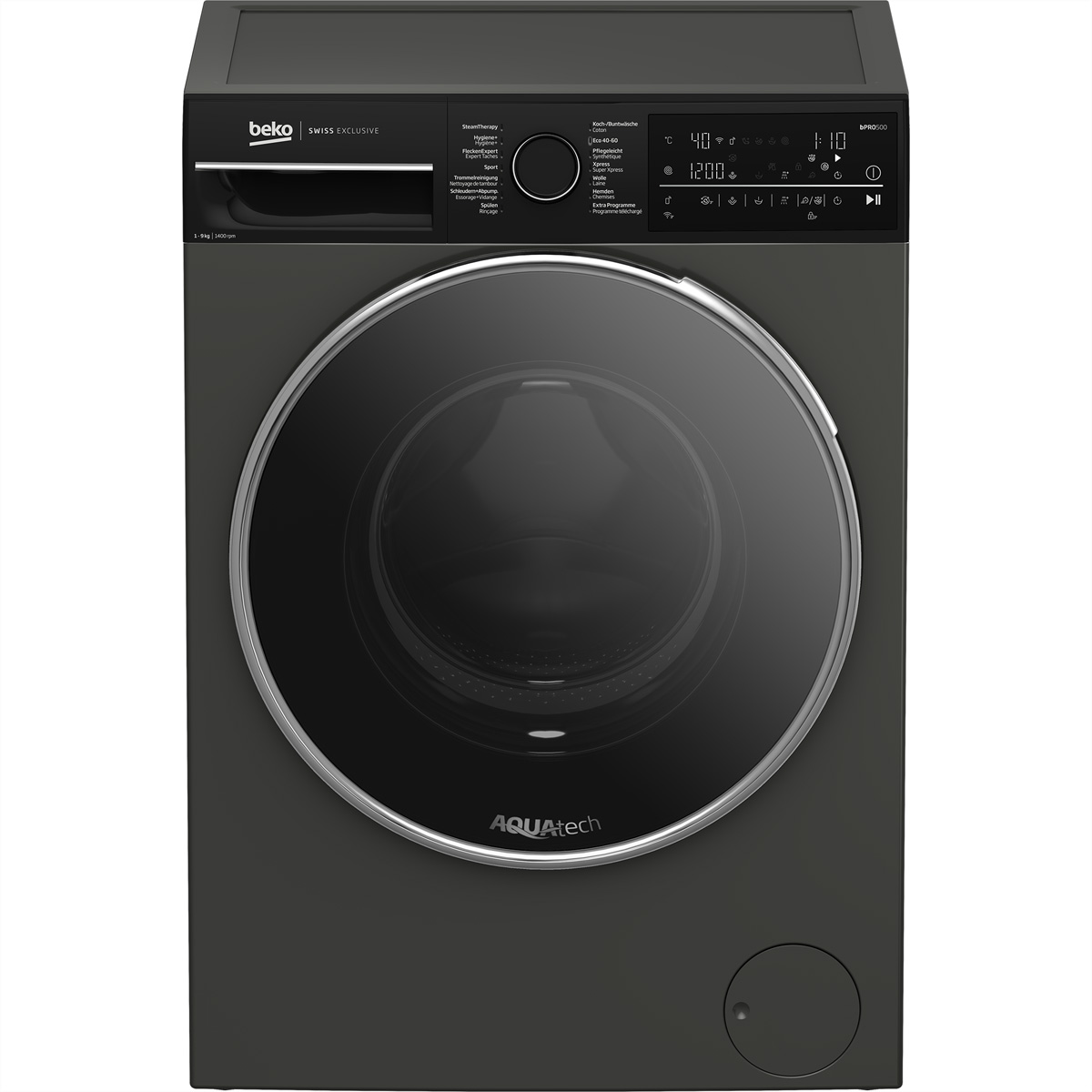 Bild von Beko WM520 Waschmaschine 9kg A-10%, manhattan-gray